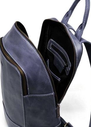 Жіночий шкіряний синій рюкзак tarwa rk-2008-3md5 фото