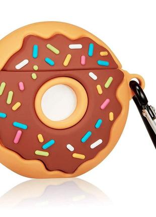 Силиконовый футляр donut для наушников airpods 1/23 фото