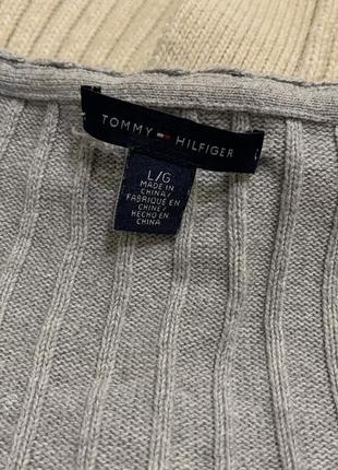 Пуловер брендовый от tommy hilfiger в рубчик5 фото