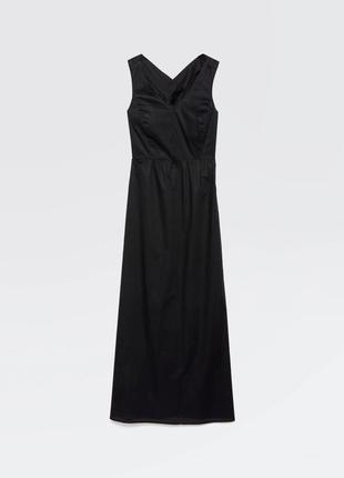 Черное платье макси от sisley2 фото