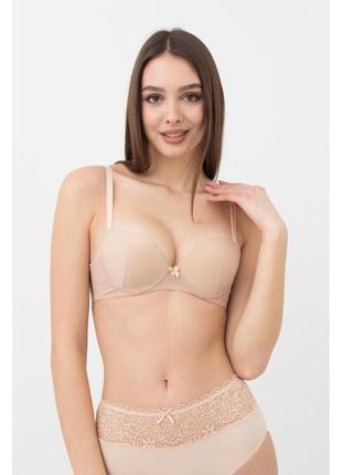 Бюстгальтер giulia с формованной чашкой soft micro базовый бежевый