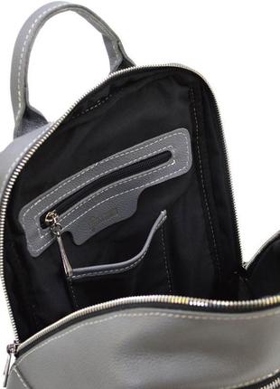 Женский кожаный серый рюкзак tarwa fj-2008-3md4 фото