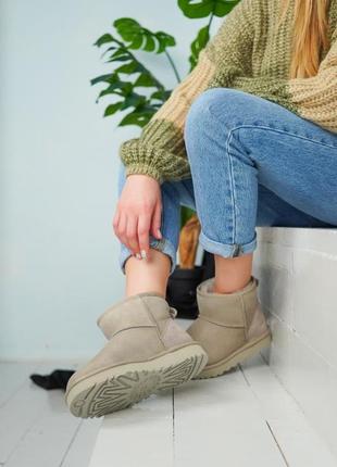 Зимние женские угги ugg серые (уггі)3 фото