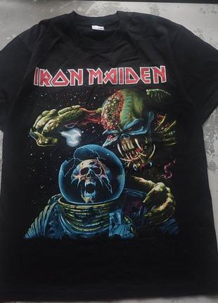 Винтажная футболка iron maiden 2010 год