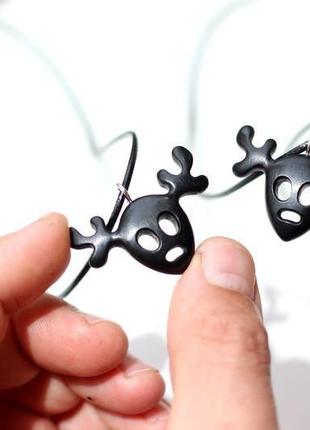 Кулон з чорного дерева. лісовий дух. кодама.