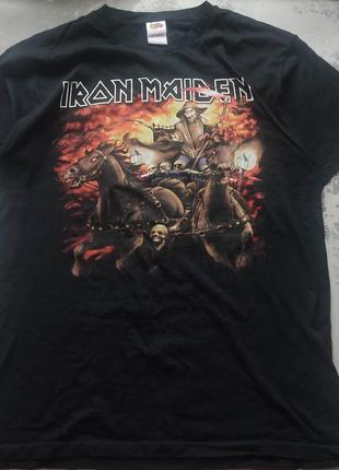 Винтажная футболка iron maiden 2005 год