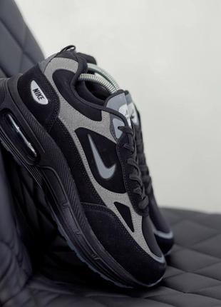 Новинка 2024 ! мужские модные весенние кроссовки в стиле nike air max найк еир макс черные весна-лето ( 40-44 ) 13549 фото