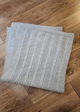 Плед вязаное тонкое одеяло на выписку летний1 фото