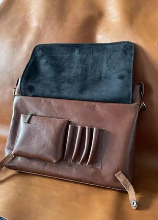 Кожаная мужская сумка цвета хеннесси tarwa gb-7120-3md6 фото