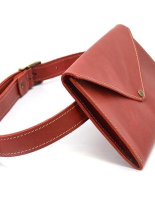Женская поясная красная сумка-конверт tarwa rr-1002-3md3 фото