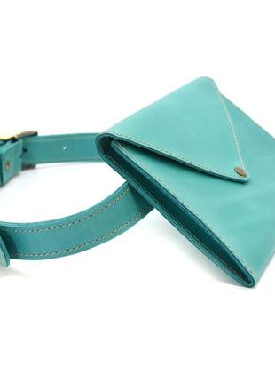 Женская поясная голубая сумка-конверт tarwa gk-1002-3md3 фото