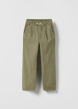Хлопковые брюки zara размер 146-152