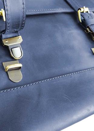Портфель мужской кожаный синий rk-0001-4lx tarwa5 фото
