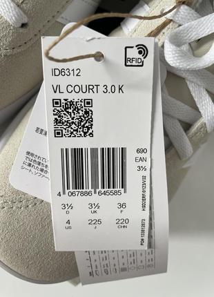 Кроссовки adidas vl court 3.0k 36 размер6 фото