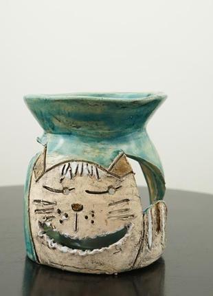 Аромалампа кіт кераміка aroma lamp cat ceramics