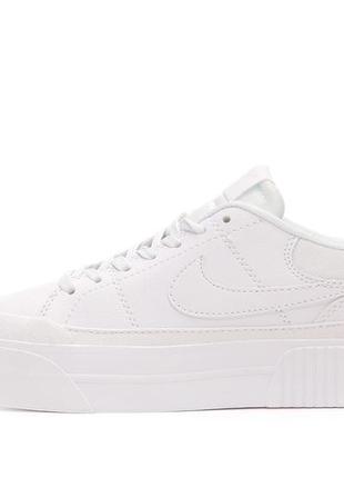 Женские кроссовки белые nike court legasy lift4 фото