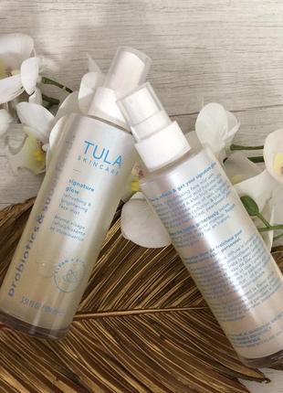 Tula skincare signature glow легкий тонер спрей міст для обличчя