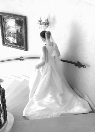 Свадебное классическое платье a силуэта