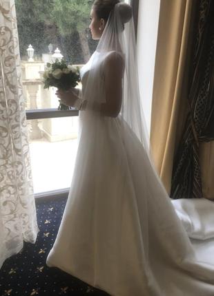 Свадебное классическое платье a силуэта5 фото