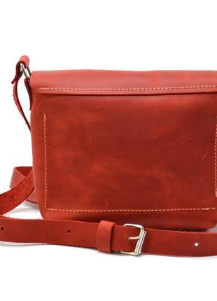 Женская небольшая сумка через плечо tarwa rr-8077-3md красная3 фото