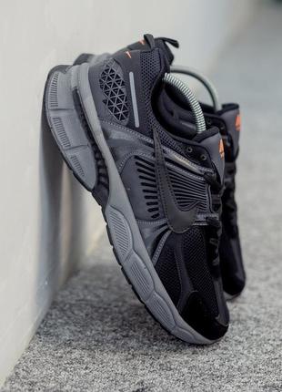 Хіт 2024 • чоловічі модні кросівки на весну та літо в стилі nike zoom vomero 5 black найк зум вомеро чорні темно-сірі ( 40-44 ) 13524 фото