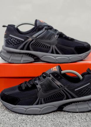 Хіт 2024 • чоловічі модні кросівки на весну та літо в стилі nike zoom vomero 5 black найк зум вомеро чорні темно-сірі ( 40-44 ) 13522 фото