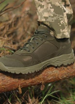 Демісезонні кросівки тактичні vik-tailor patriot зі вставками кордури olive6 фото