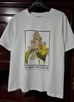 Жіноча футболка primark бузок, розмір l1 фото