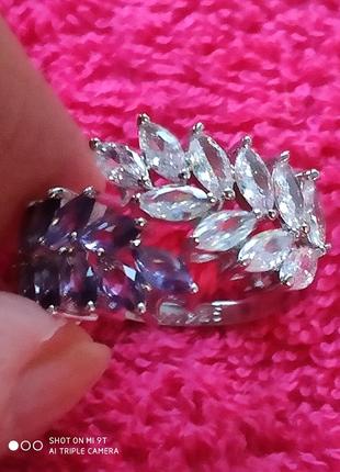 Кільце двокольрове 925