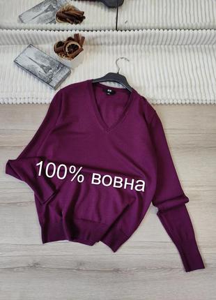 Шерстяной джемпер uniqlo p s-m