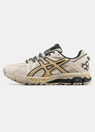 Asics gel kahana 8 beige blue1 фото