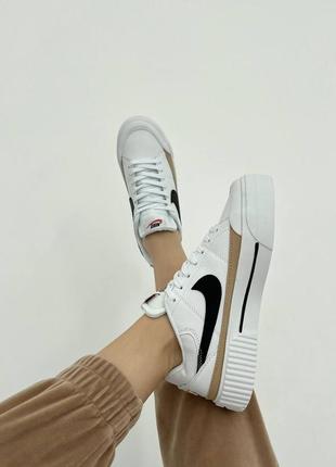 Жіночі кросівки nike court legacy white black3 фото