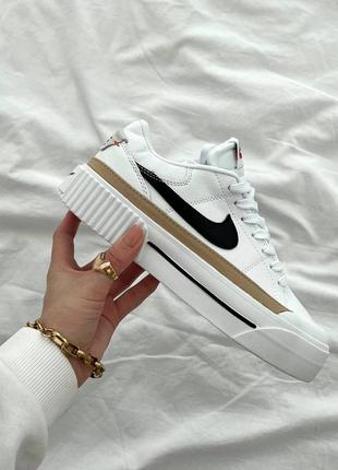 Жіночі кросівки nike court legacy white black5 фото