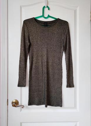 Светр в рубчик з люрексом