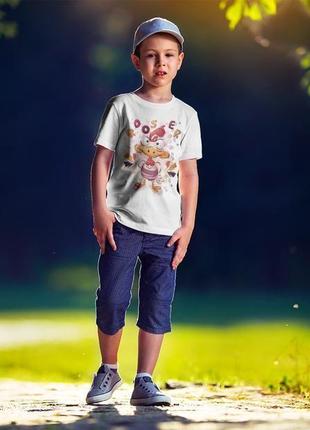 Детская футболка с оригинальным принтом "петушок"3 фото