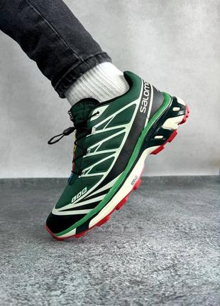 Мужские кроссовки salomon xt-6 black green