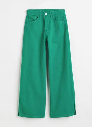 Широкі джинси нм палоццо зелені1 фото