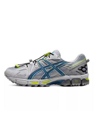 Asics gel kahana 8 silver blue2 фото