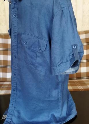 Льняная тенниска "colin,s" р.м(батальная)) бангладеш2 фото