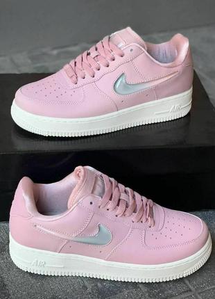 Жіночі кросівки nike air force 1 low pink1 фото