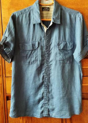 Льняная тенниска "colin,s" р.м(батальная)) бангладеш8 фото