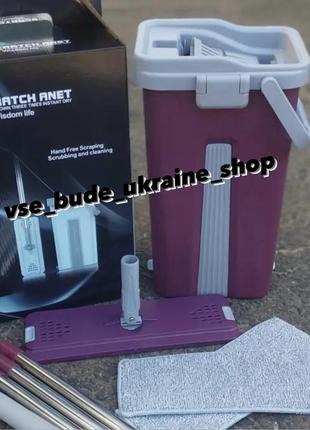Насадка на швабру лентяйку scratch anet 8л микрофибра для швабры 32х12 см