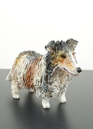 Статуэтка в виде собаки породы шелти figurine  dog