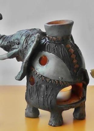 Аромалампа слон подарок в виде аромалампы-слона