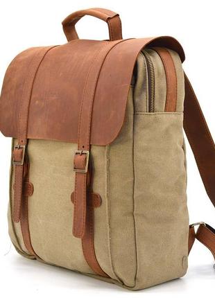 Сумка рюкзак для ноутбука з канвас tarwa rbs-3420-3md рудий1 фото