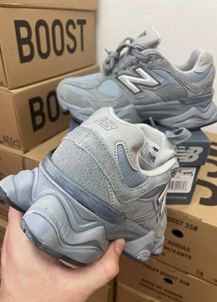 Кроссовки new balance 9060 grey blue8 фото