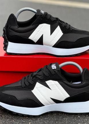 Кросівки чоловічі new balance 327 чорні з білим6 фото