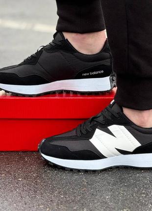 Кросівки чоловічі new balance 327 чорні з білим4 фото