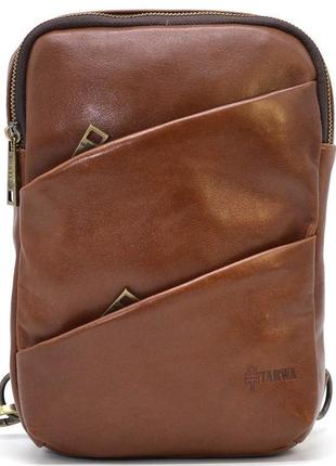 Кожаный рюкзак слинг рюкзак на одну шлейку gb-0604-3md tarwa7 фото