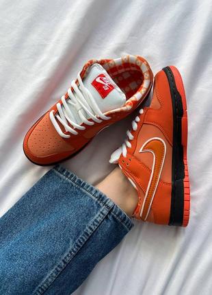 Кроссовки nike sb dunk low concepts x orange lobster8 фото